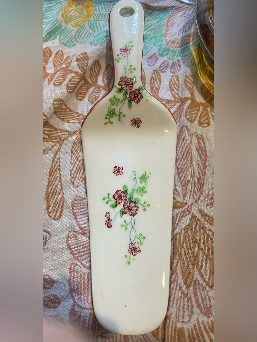 Vintage 1970s Andrea by Sadek Porcelain Cake-Pie Server.